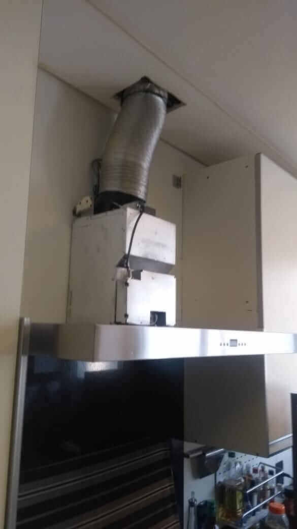 Instalação coifas parede