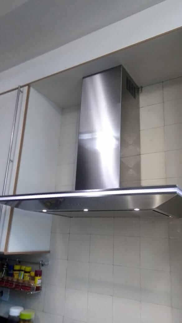 Instalação coifas parede